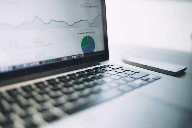 business analytics data dashboard laptop professional