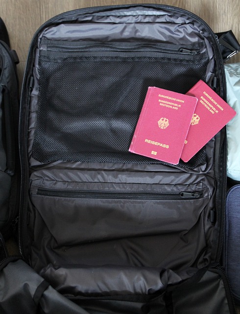 passport documents travel planning desk